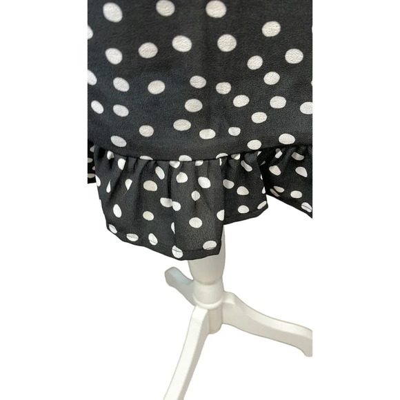 Princess Polly Her Jewel Black‎ & White Polka Dot Mini Dress Size 8 - Picture 9 of 10